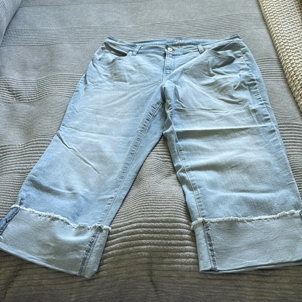 Style & Co, women’s jean capri, size 18W